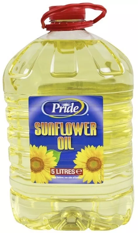 PRIDE Pure Sunflower oil 5 litre. Cooking Oil For Frying, Baking And Salads